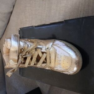 Gold Kids Shoes From Dezzy